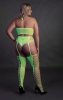 Two Piece with Crop Top and Stockings  XL/XXXXL